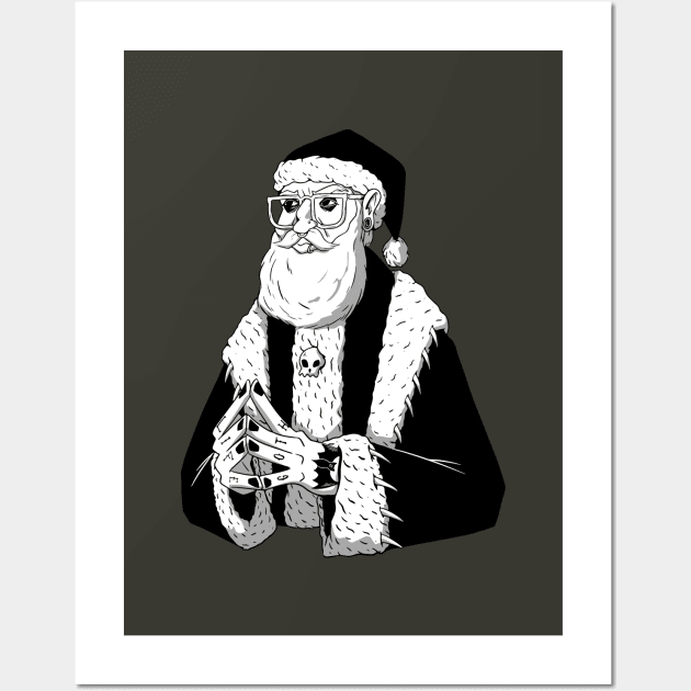 GOTH SANTA Wall Art by Bombastik